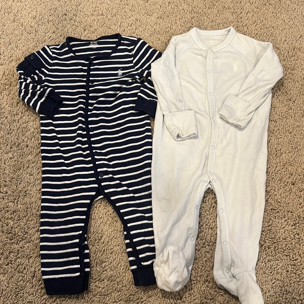 (2) Ralph Lauren Pajamas Boys 9 Months